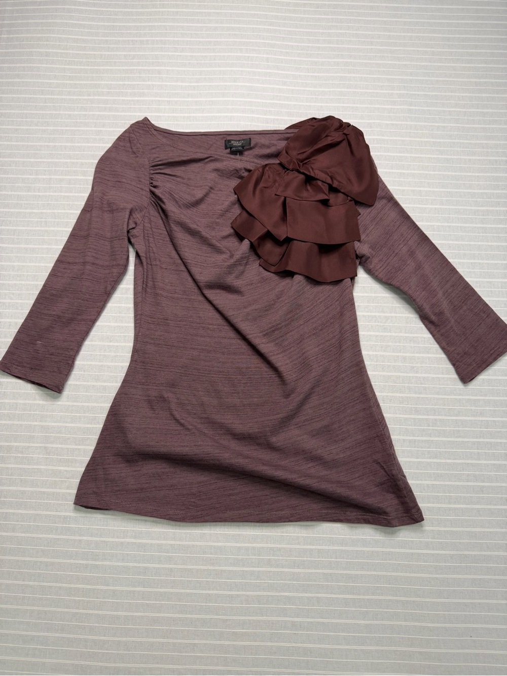 DELETTA Ruffle Statement Top – XS – NWT